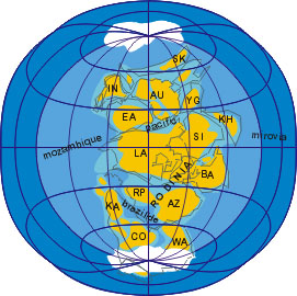 Proterozoikum-Kontinente