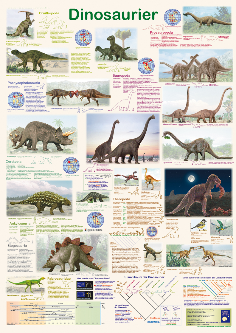 Poster Dinosaurier